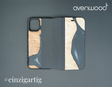 iPhone 12 Mini PORTO COLLECTION FLIPCASE 6552 Schwarz